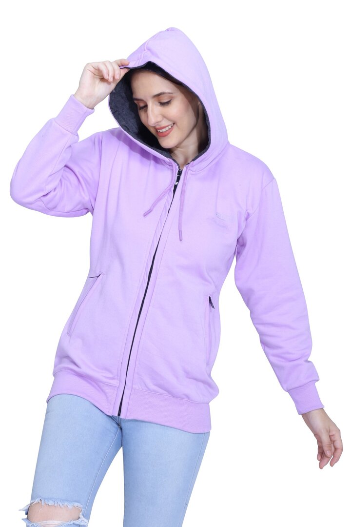 Hooded Sweatshirts for Women with Zipper L820 Varsha Rainwear