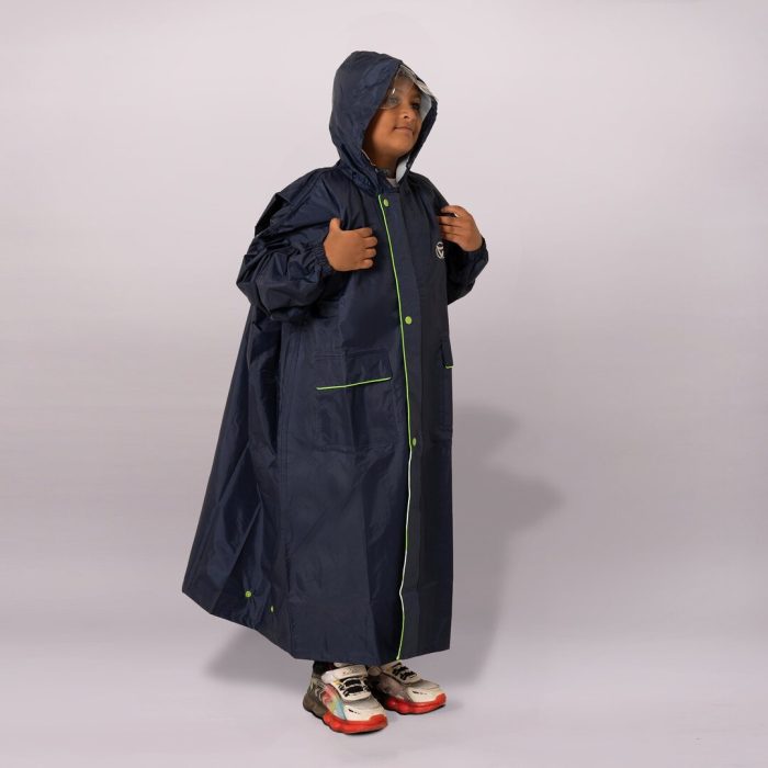 Kids Hooded Raincoat - Plain