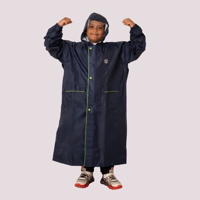 Kids Hooded Raincoat - Plain