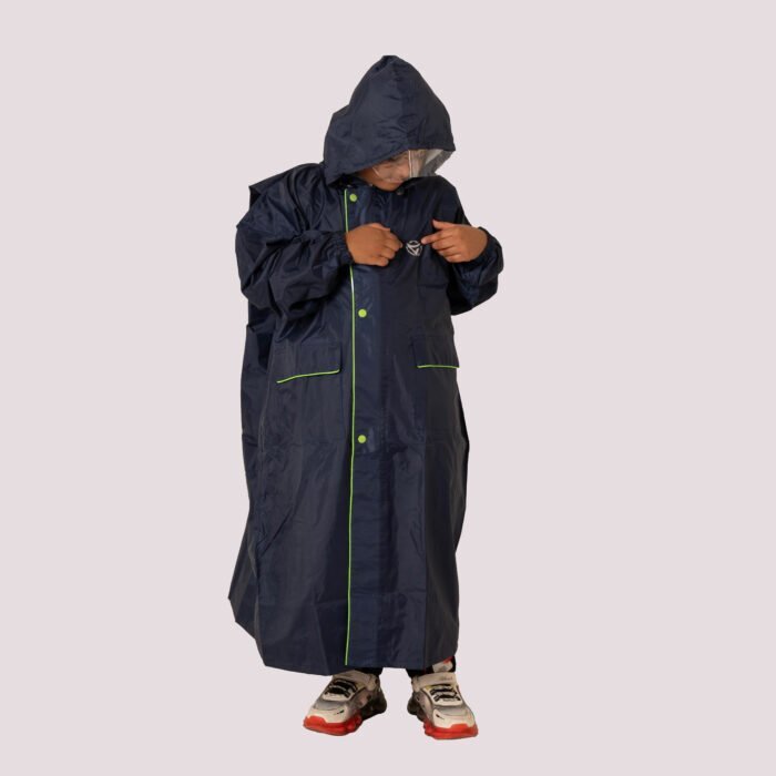 Kids Hooded Raincoat - Plain