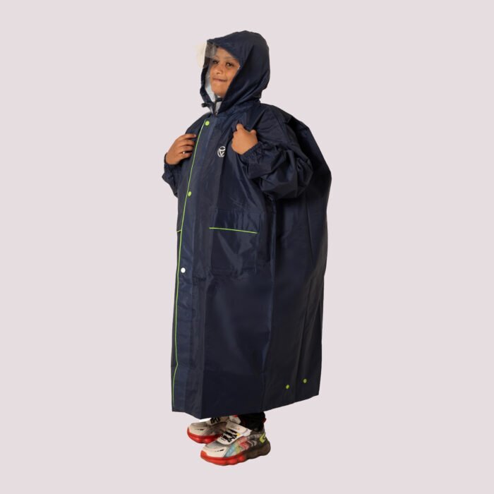 Kids Hooded Raincoat - Plain