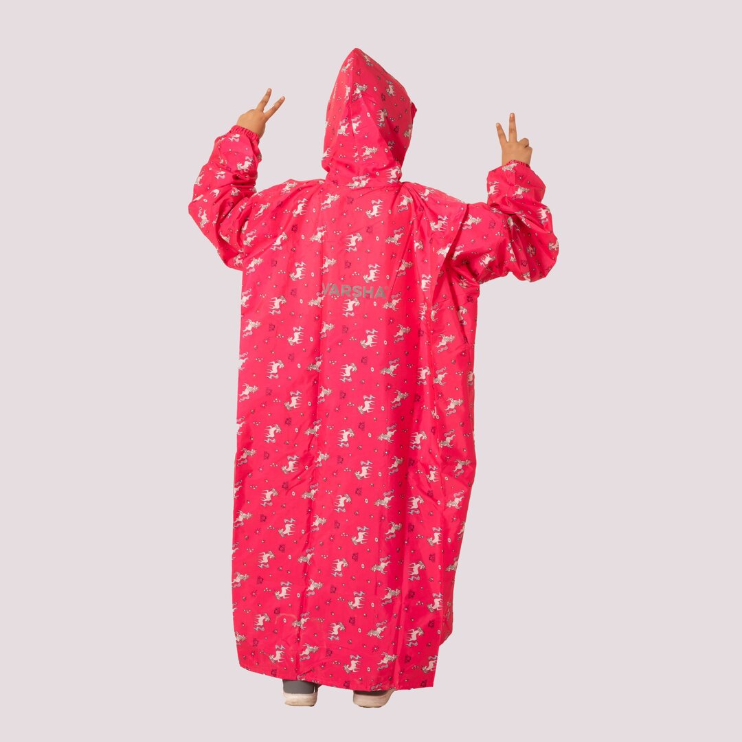 Kids Hooded Raincoat – Unicorn Design