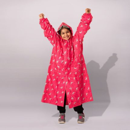 Kids Hooded Raincoat – Unicorn Design