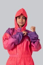 Ladies Raincoat - Gradient Print - Jungle green, L