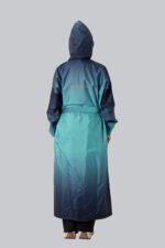 Ladies Raincoat - Gradient Print - Jungle green, L