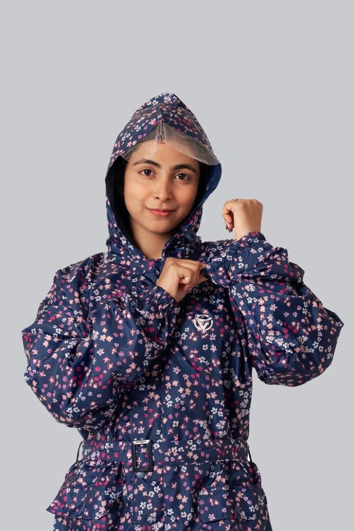 Ladies Raincoat - Flower Design