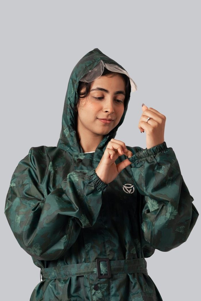 Ladies Raincoat – Camouflage Print