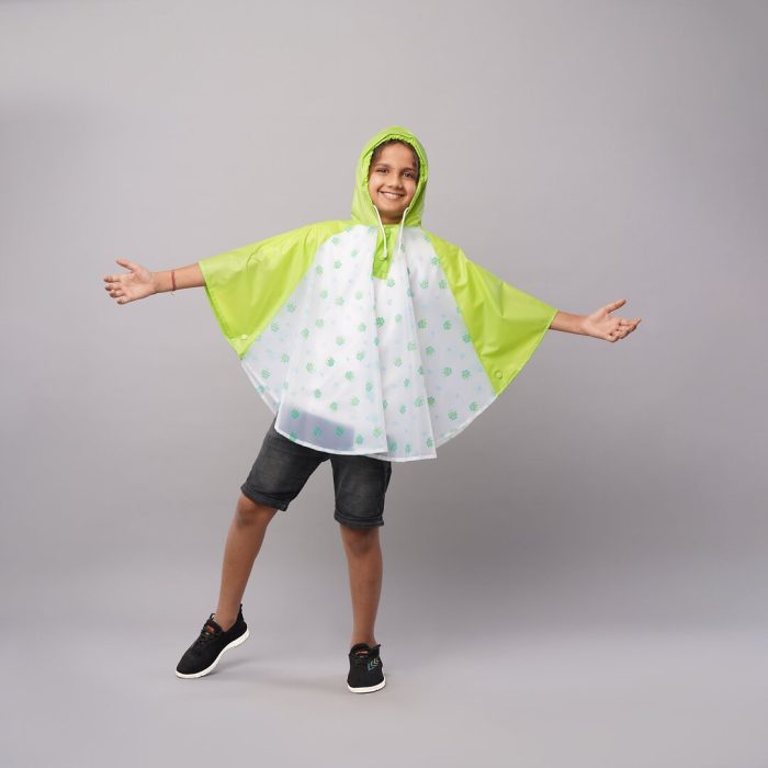 Kids Hooded Rain Poncho