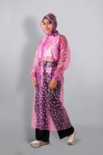 Ladies Raincoat Flower Print