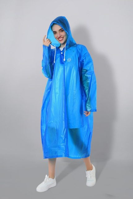 Unisex Rain Poncho with Small Dots