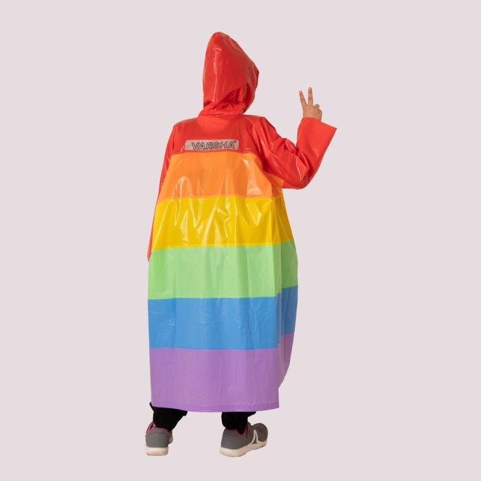 Kids Hooded Raincoat -Multicolor