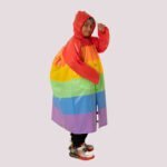 Kids Hooded Raincoat -Multicolor
