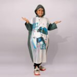 Kids Hooded Raincoat – Game Print