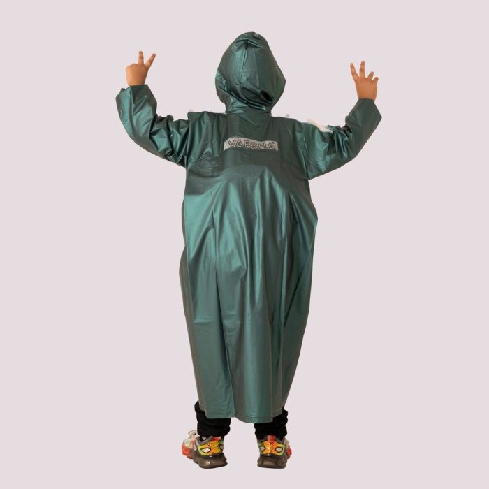 Kids Hooded Raincoat – Game Print