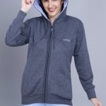 Whitearth Fleece Jacket for Women with Hoodie and Zipper Pockets(L-800)