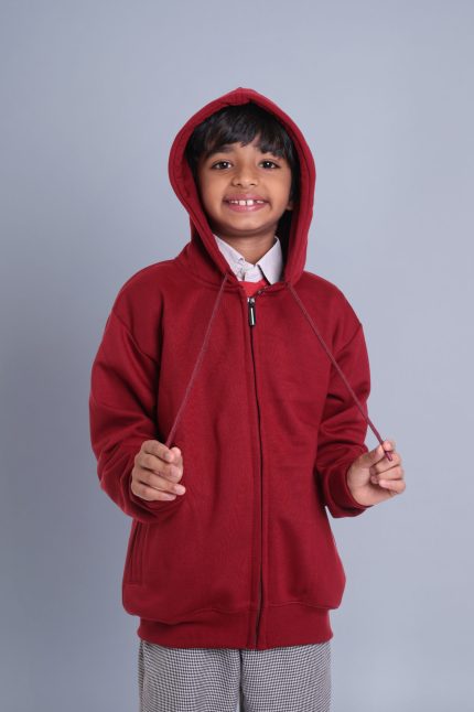 Whitearth Classfit - School Uniform Unisex Zipper Hoodies for Kids (SU-009)