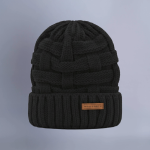 Plush - Woolen Weaved, Fur Lining Beanies  (GIF)
