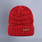 Plush - Woolen Weaved, Fur Lining Beanies  (GIF)